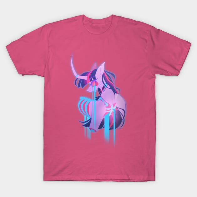 Neon Gore Twilight Sparkle T-Shirt by Marie Oliver